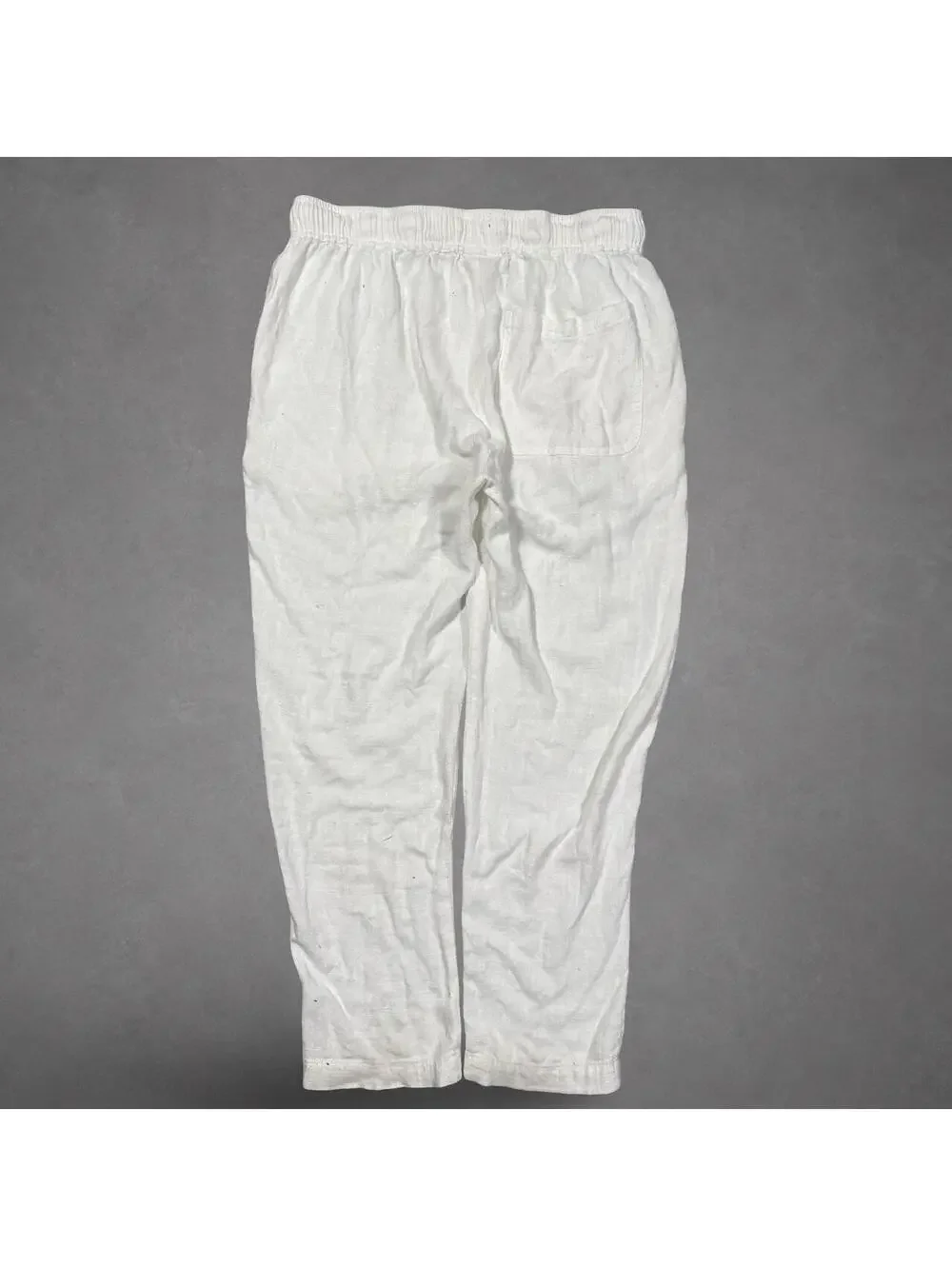 YoungLA White Linen Drawstring Pants Medium